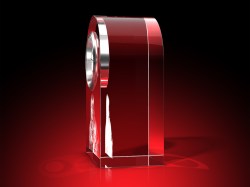 VORLAGE - Uhr, Glas rund – GLASFOTO.COM